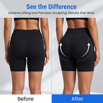 Before & After: using NMES Shorts helps lift & tone the glute